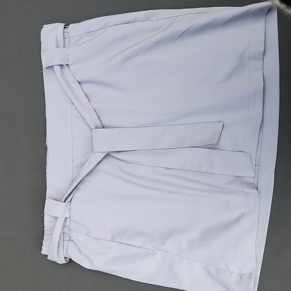 St. John's Bay Belted Mid-Rise Pull-On Gray Skort With Pockets Size L - Picture 9 of 11